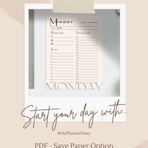Printable Daily/weekly Planner, To-do List, Scheduler, Organizer - Etsy