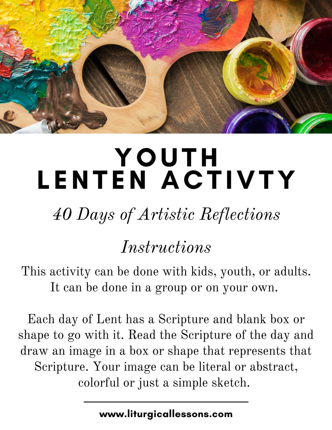 Youth Lenten Activity - Etsy