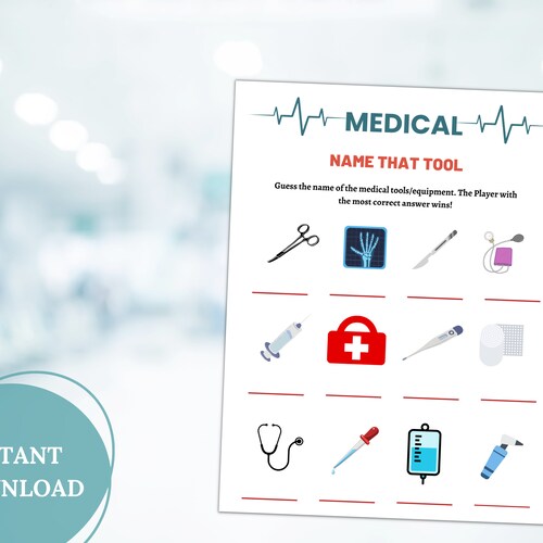 Medical Games Bundle for Nurse Doctormedical Party - Etsy