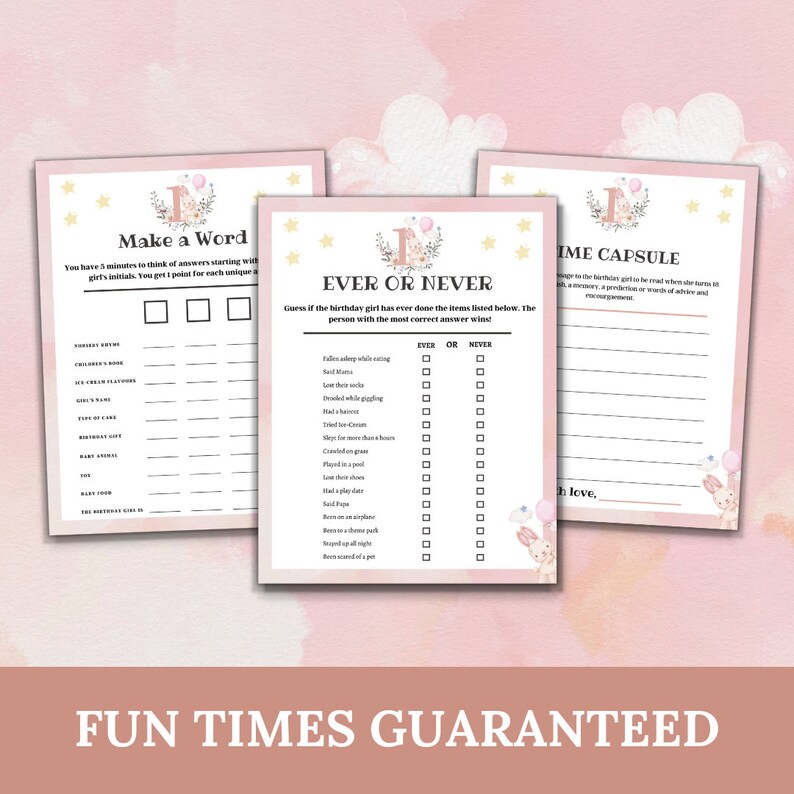 Girl First Birthday Party Games1st Birthday Games for Girlsbabys First