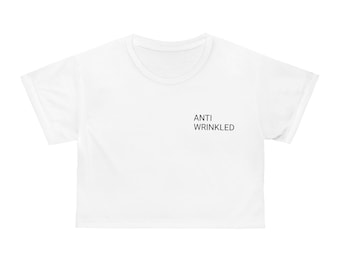 Anti Wrinkled Crop Top boss babe botox dealer lip filler injector beauty aesthetic nurse, cosmetic rn skincare shirt lash tech gift medical