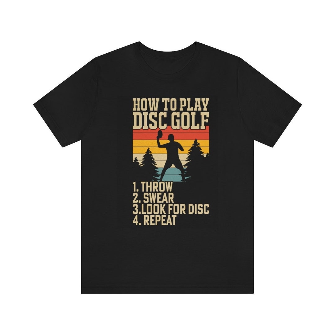 Disc Golf Shirt Funny T Shirt Men Guide Graphic Tee Disc Golf Gift for