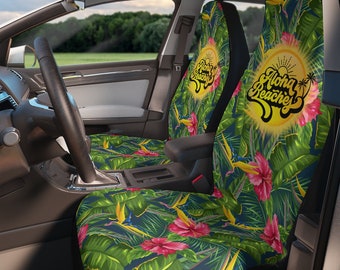 Hawaiian Golden Pineapple Edm Print Car Seat Covers