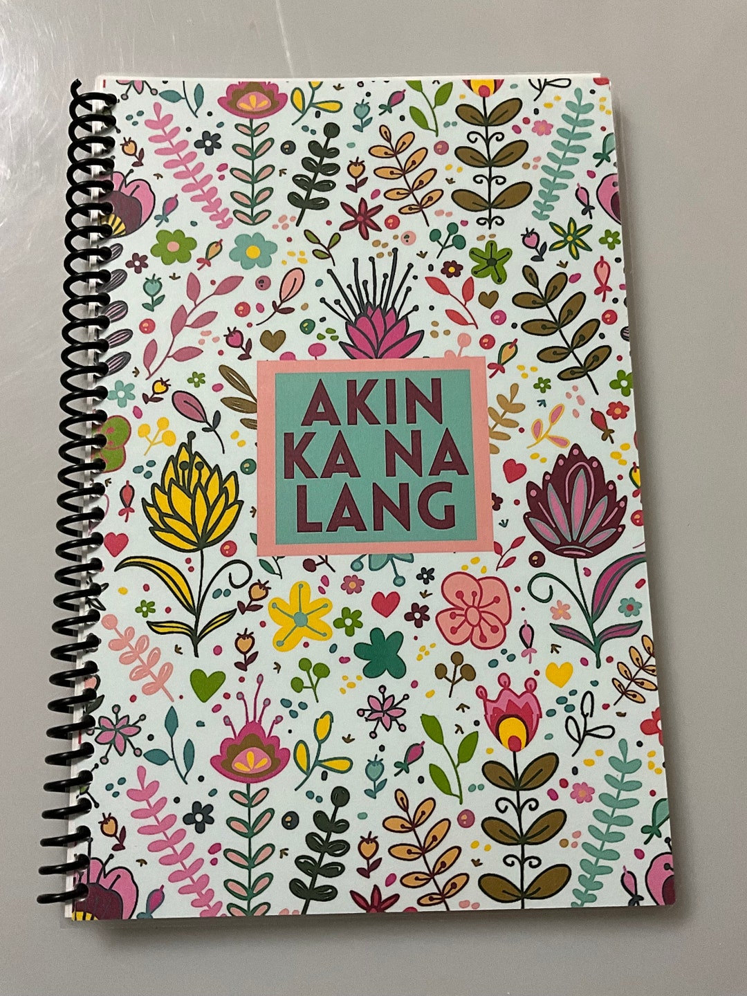 Filipino Spiral Notebook, A5 Notepad for Writing, Blank Journal 6x9