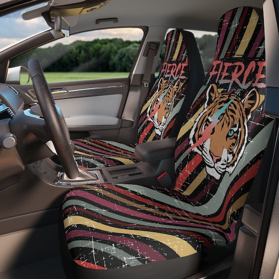 Buy Retro Car Seat Covers stripes Car Decor Aesthetic Gift for Him