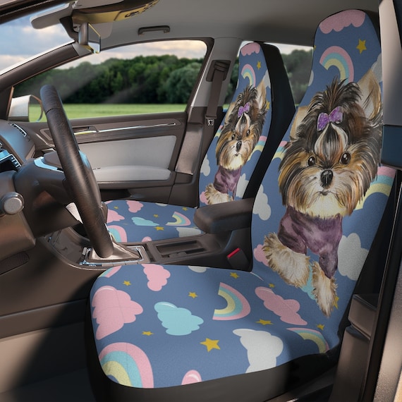 Dog Car Seat Covers,rainbow Car Decor Aesthetic Gift for Her,cute Car  Decorations,kawaii Car Accessories for Women,dog Lovers,dog Mom Gift 