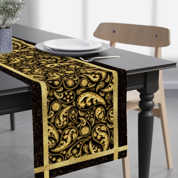 Gold Table Runner Etsy