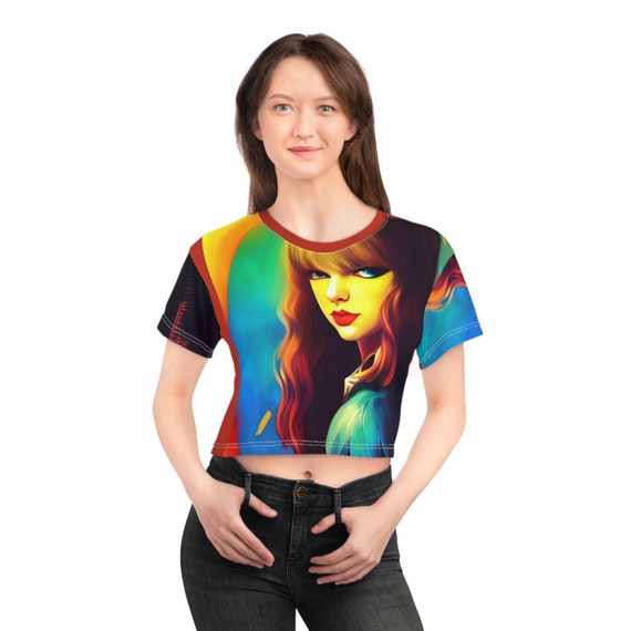 Concert T-shirt Cute Crop Tops Cropped Graphic Tee Music T Shirt