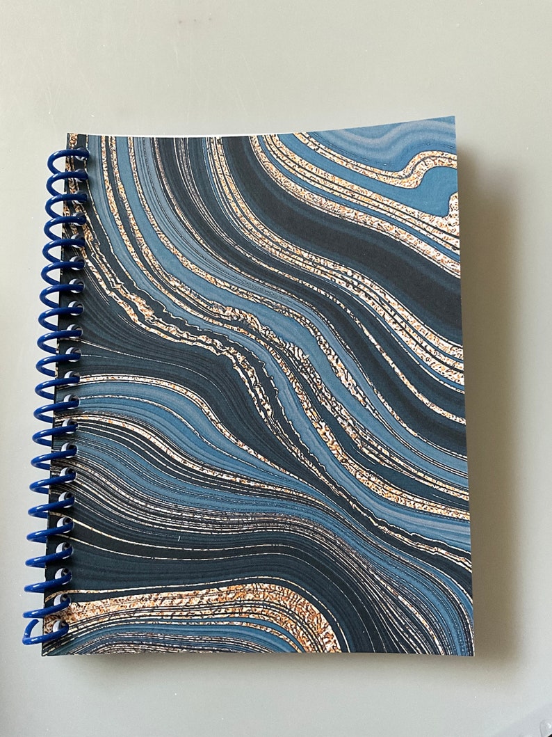 Marble Designs Small Spiral Notebooks Set of 10 Pocket Sized Notepads