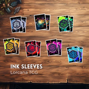 Lorcana Inks 100 Pack Dragonshield Custom Sleeves