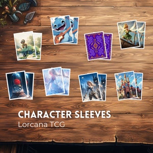 Lorcana Character 100 Pack Dragonshield Custom Sleeves