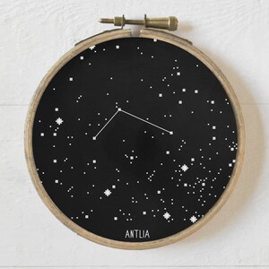 Sternbild Sternbild Sternbild Kreuzstich, Stickbild für Anfänger, einfache Stickerei, Astronomie Sternenkarte, digitaler Download, PDF Format