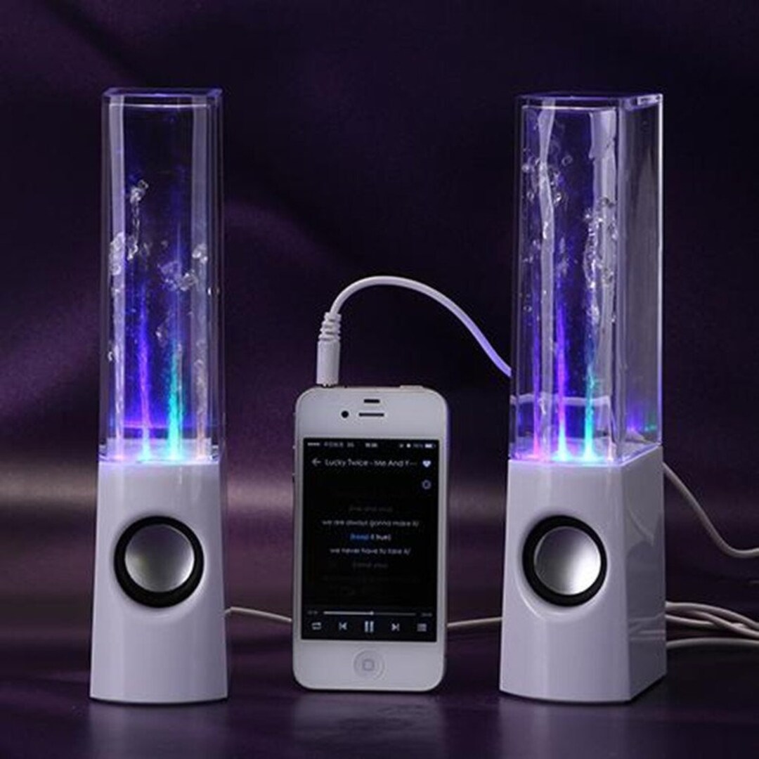Wireless Dancing Water Speaker LED Light Fountain Speaker Home Etsy