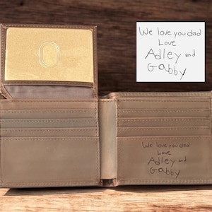 Fathers Day Gift, Anniversary Gift, Personalized Wallet, Engraved Wallet,  Groomsmen Wallet, Leather Wallet, Custom Wallet, Gift for Men
