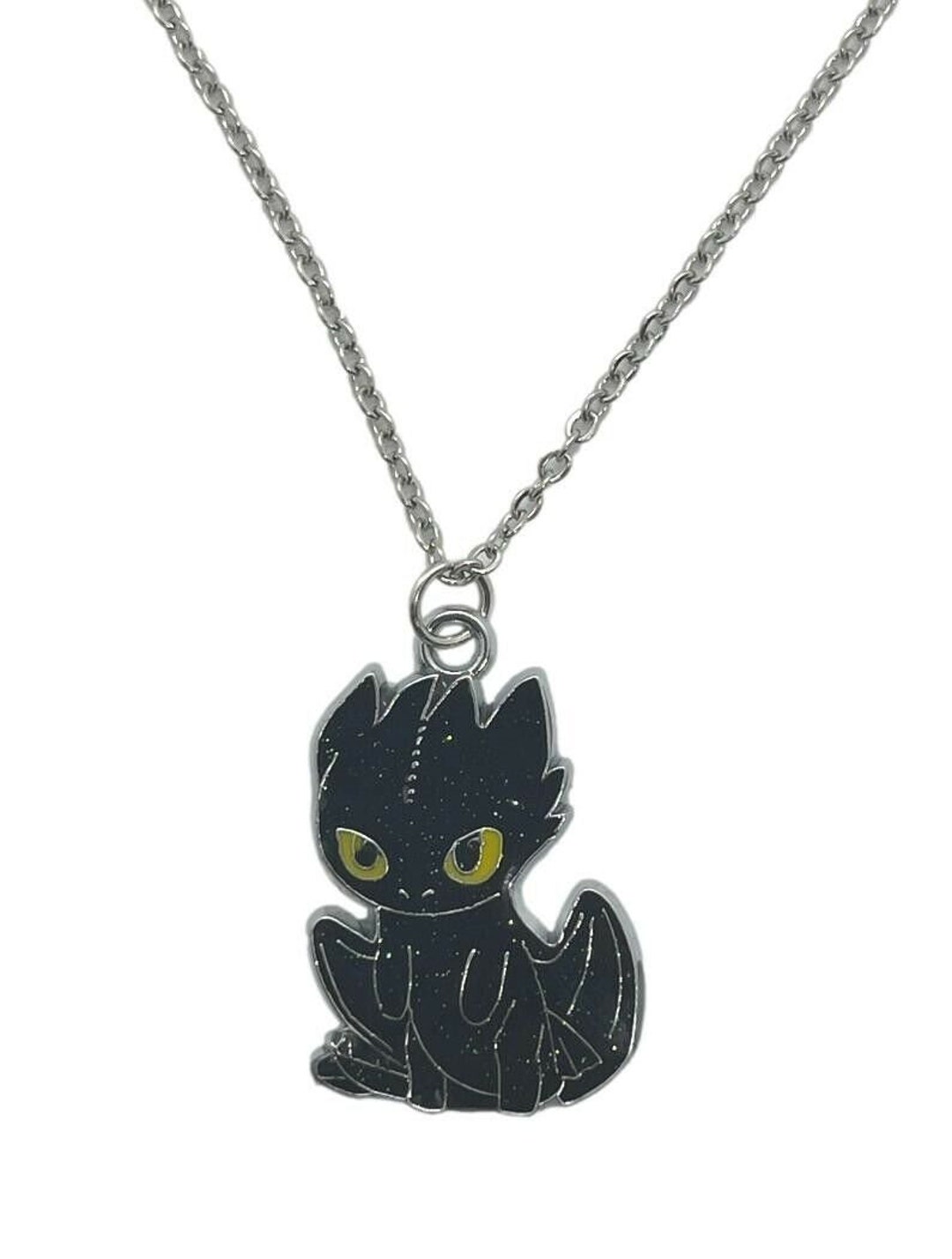 How to Train Cartoon Dragon Toothless Character Necklace - Etsy