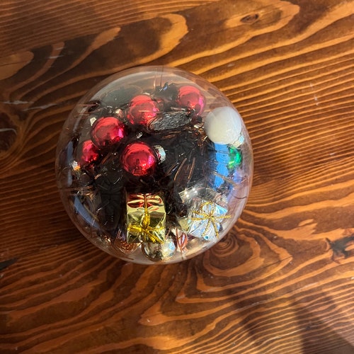 Cockroach Christmas snow globe selling