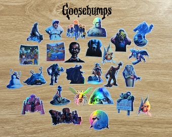 Goosebumps Holographic Die Cut Sticker Pack, Classic Goosebumps, Retro sticker set