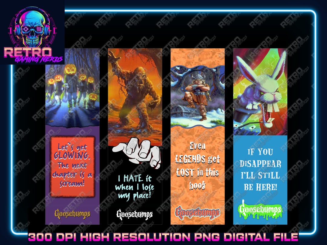 DIGITAL DOWNLOAD Goosebumps Png Bookmark Download Digital Etsy