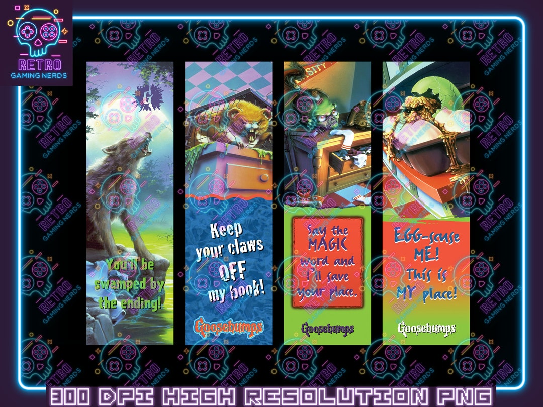 DIGITAL DOWNLOAD Goosebumps Png Bookmark Download Digital - Etsy