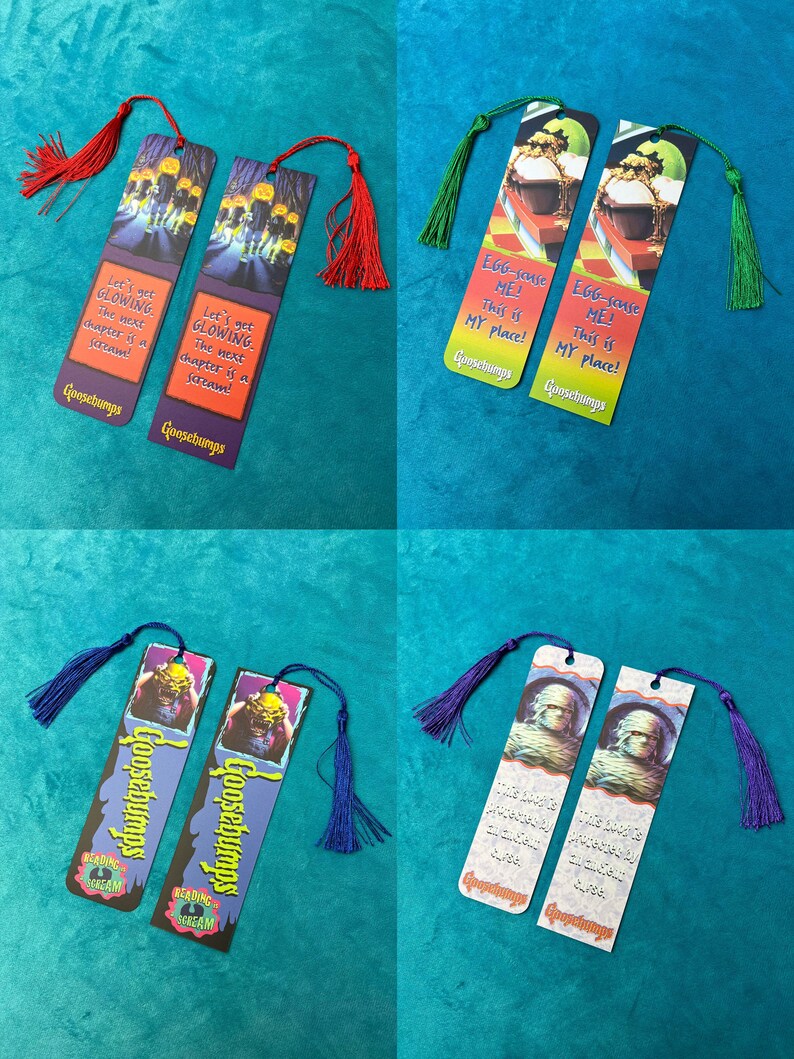 Goosebumps Bookmarks Double Sided Premium 90's Etsy