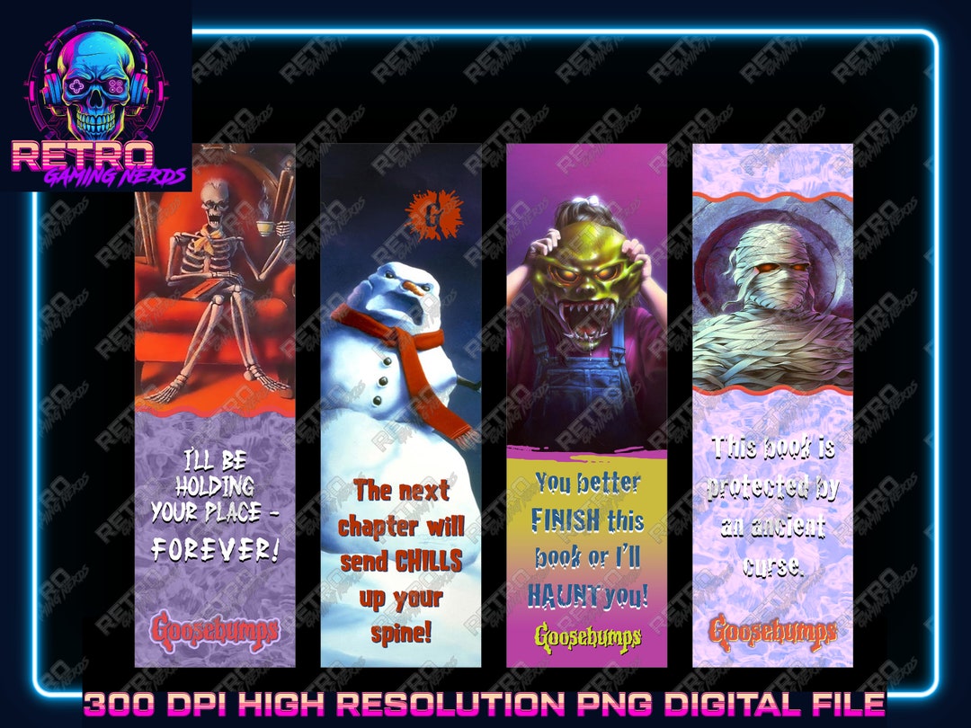 DIGITAL DOWNLOAD Goosebumps Png Bookmark Download Digital Etsy