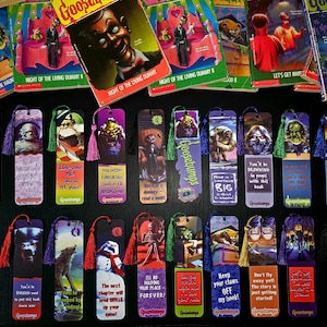 Goosebumps Bookmarks - Double sided premium, 90's throwback, retro bookmark, scary read