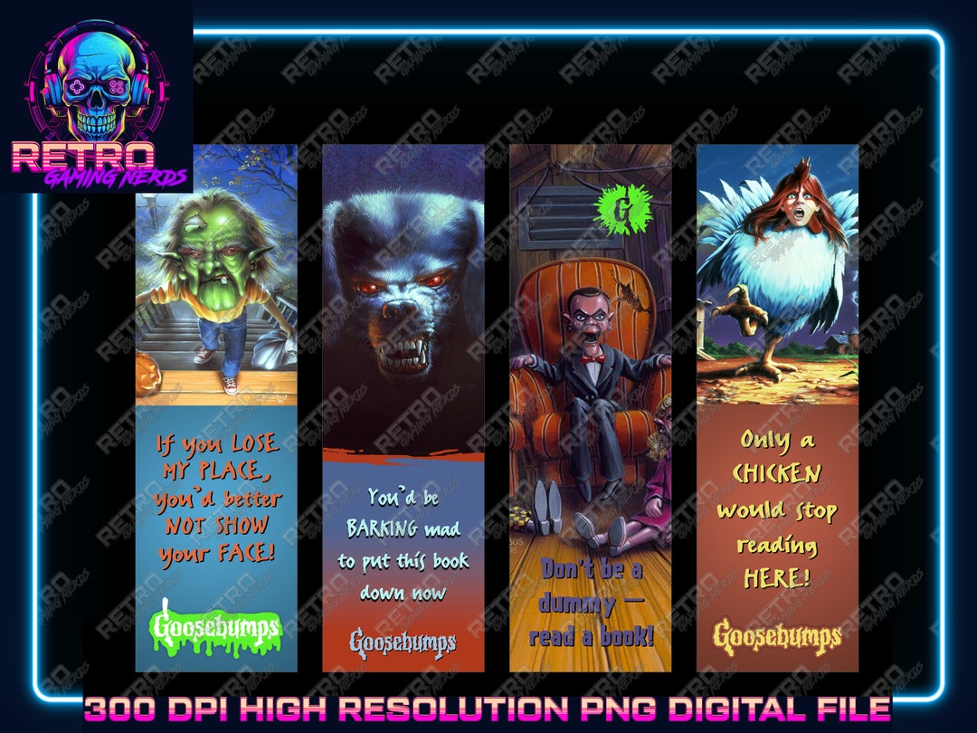 DIGITAL DOWNLOAD Goosebumps Png Bookmark Download Digital - Etsy