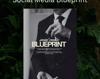 Social Media Blueprint | Marketing Guide, Content Ideas (PDF Download)