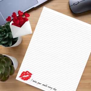 Esposa de prisión / 10 páginas de papelería / carta imprimible / descarga digital / citas románticas
