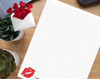 Prison wife | 10 stationery pages  | printable letter | digital download | romantic quotes