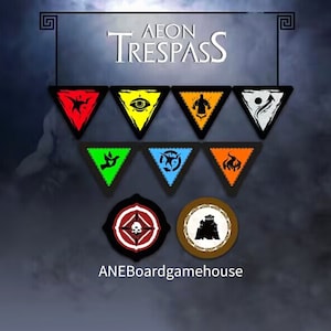 Boardgame ATO tokens, ATO Acrylic indicator Tokens, Aeon trespass Odyssey accessories, double side