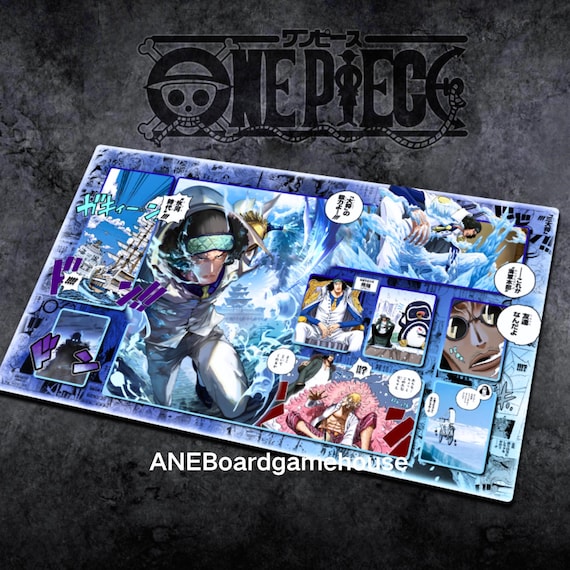 One Piece TCG Blue Yellow Nami Kuzan Boardgame Playmat - Etsy