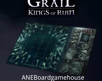 Boardgame Tainted grail kings of ruin/TG2 playmat-UNOFFICIAL PRODUCT
