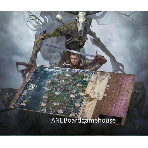 Jeu de société Tapis de jeu The Witcher Old World-PRODUIT NON OFFICIEL