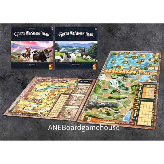 Buy Boardgame Great Western Trail Playmat, Argentina/new Zealand 