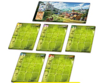Boardgame- Castle Combo playmat with Stitched Edge-UNOFFICIAL PRODUCT