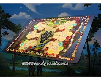 Boardgame-The Castles of Burgundy playmat, Collection Edition-UNOFFICIAL PRODUCT