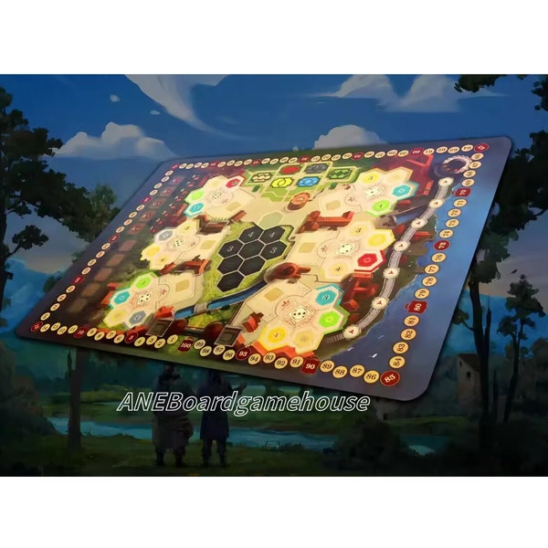 Boardgame-The Castles of Burgundy playmat, Collection Edition-UNOFFICIAL PRODUCT