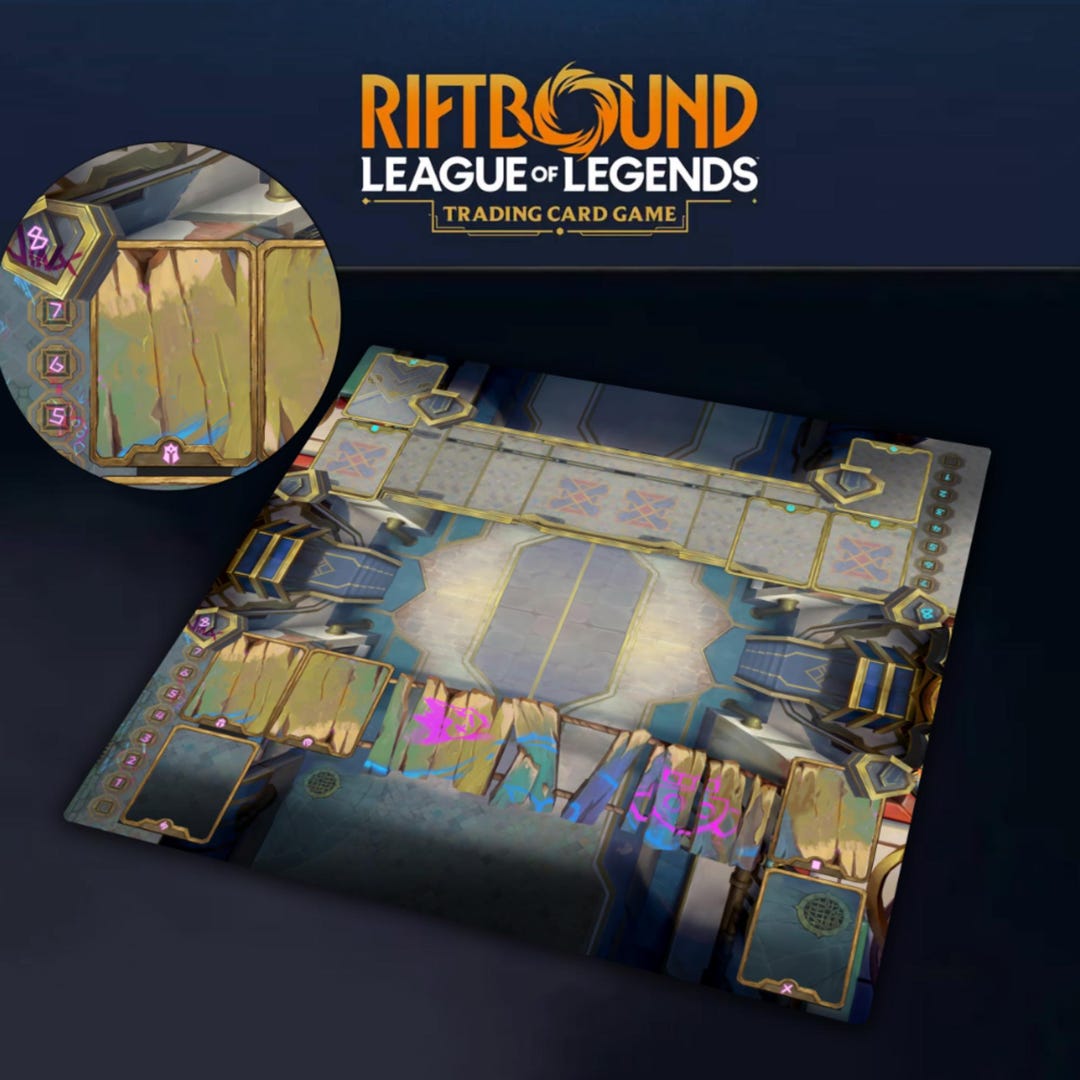 Boardgame- Riftbound TCG League of Legends Double Player Playmat ...