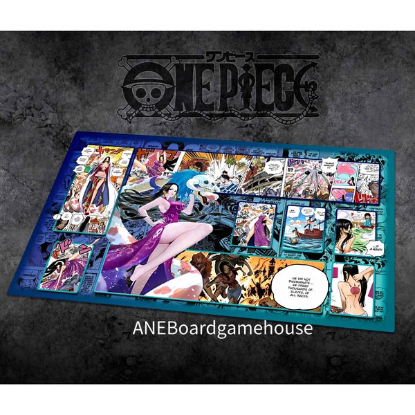 Boardgame One Piece TCG Yamato Rebecca Boa·Hancoc playmat, custom One Piece playmat-UNOFFICIAL PRODUCT