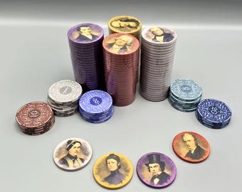 Boardgame Brass Birmingham Character Tokens-UNOFFICIAL PRODUCT