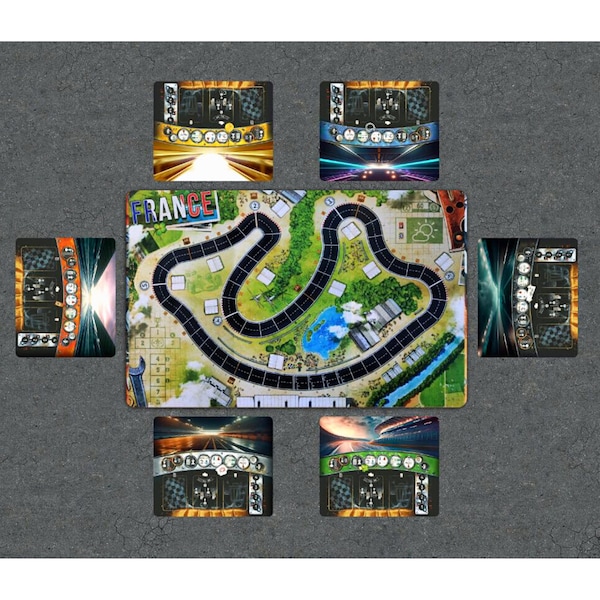 Boardgame- Heat: Pedal to the Metal playmat-PRODOTTO NON UFFICIALE