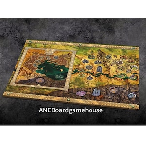 Tapis de souris Baldur's Gate à fabriquer soi-même, tapis de carte décoratif Baldur's Gate, dés Astarion