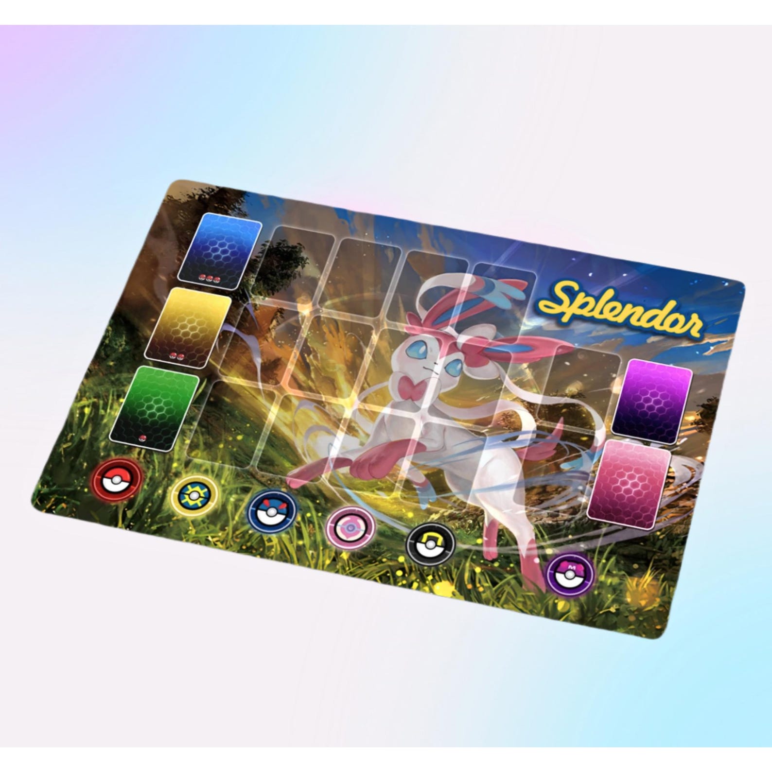 Custom Boardgame Mat, PTCG Pokemon Splendor Playmat, Custom Desk Card ...