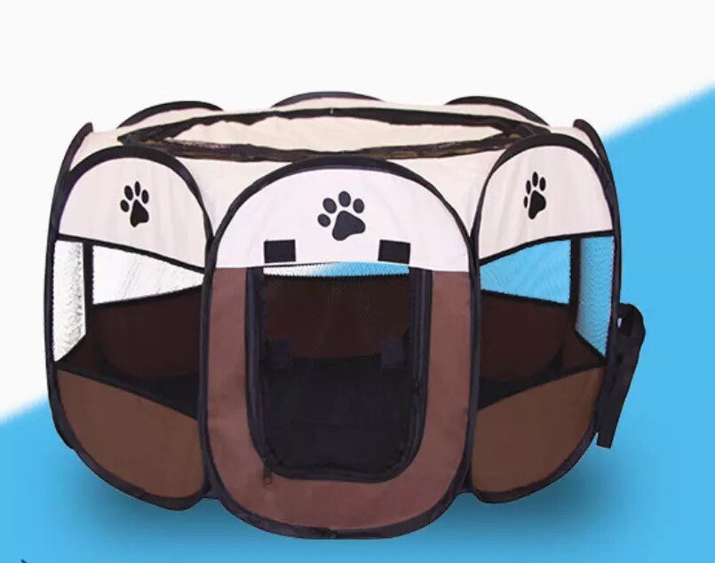 Pop Up Portable Pet Fun Play Puppy Dog Cat Kitten Mesh Tent