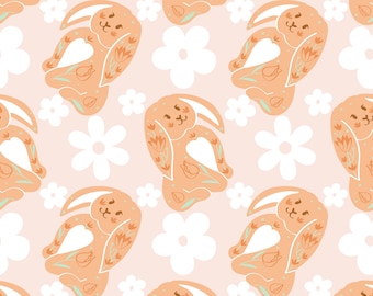 Bunnies - Seamless File - Seamless Pattern Design - For Fabric Sublimation