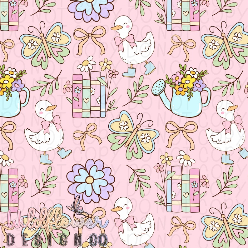 Spring Seamless Repeat Pattern for commercial use image 1