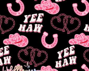 Cowgirl Seamless Repeat Pattern for commercial use