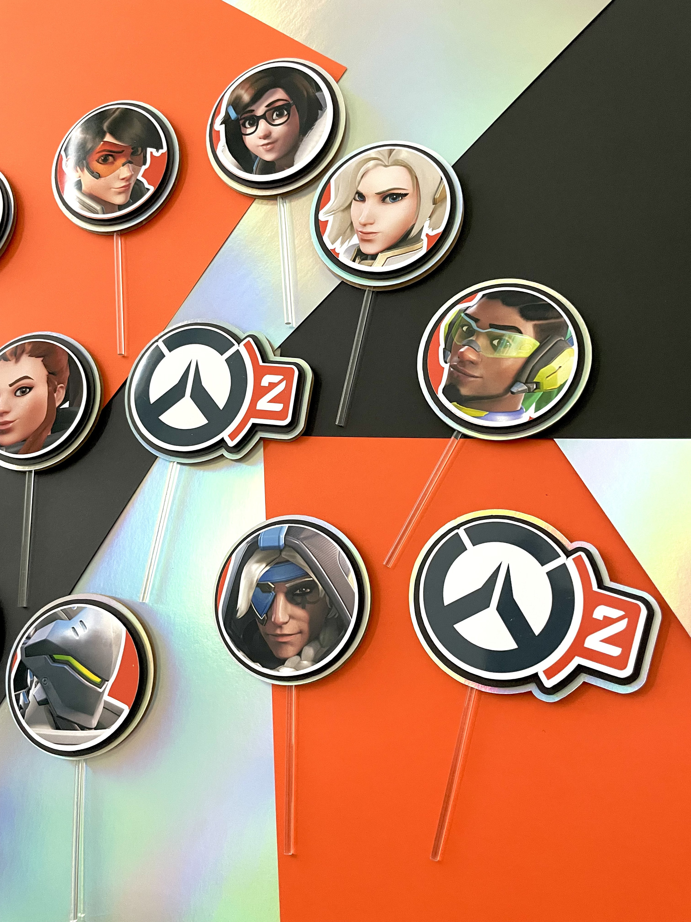 Overwatch 2 Cupcake Toppers Video Game Party Gamer Birthday - Etsy