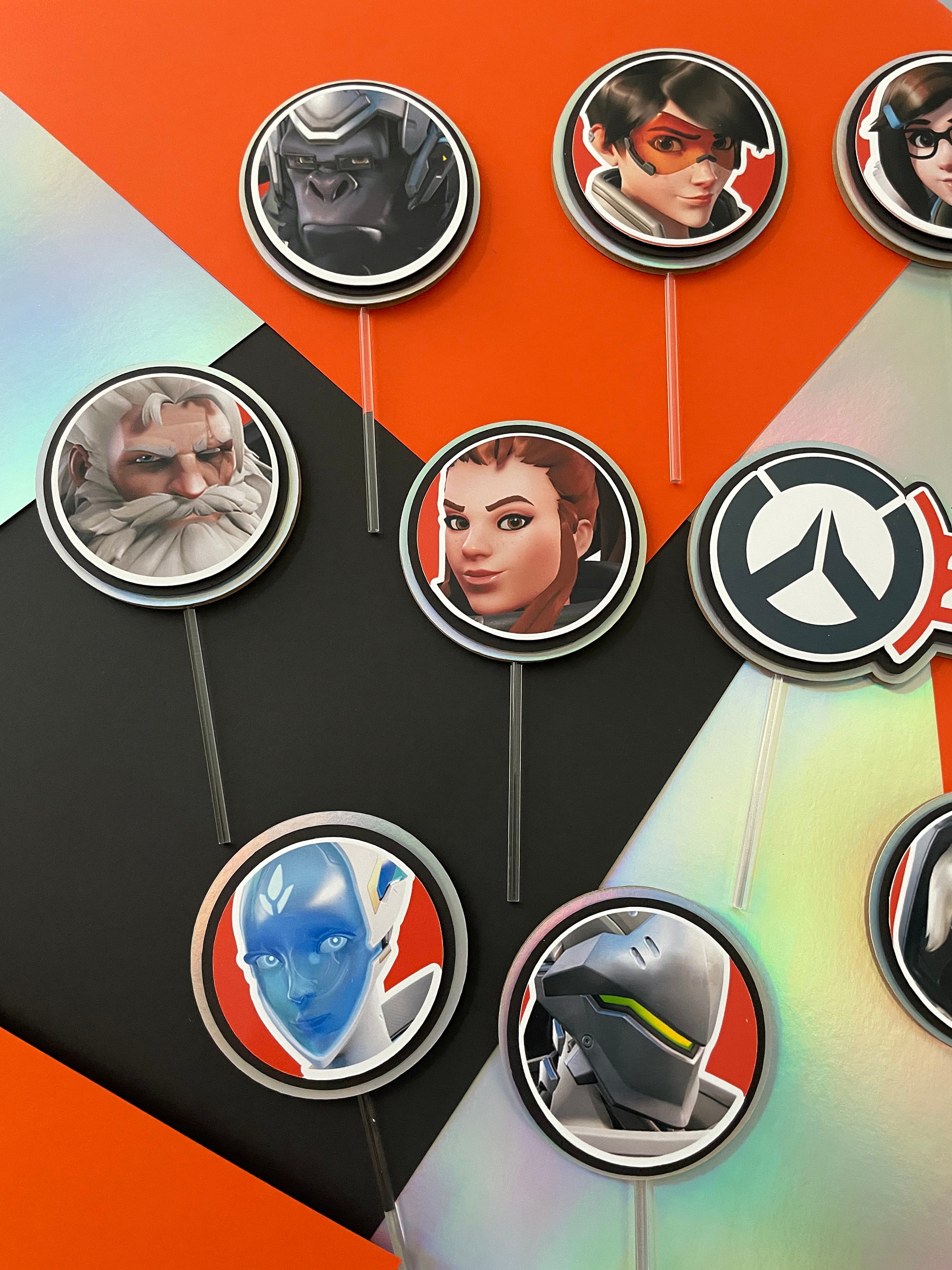 Overwatch 2 Cupcake Toppers Video Game Party Gamer Birthday - Etsy